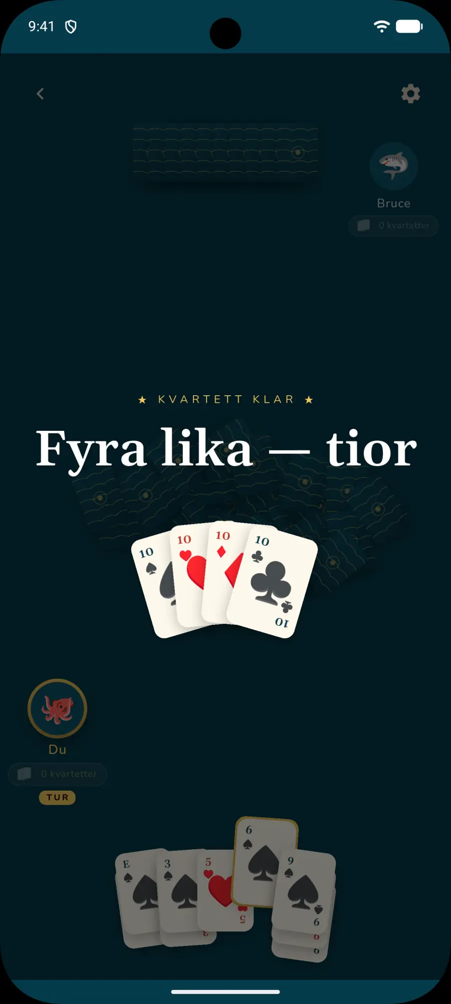 Finns i sjön — en färdig kvartett